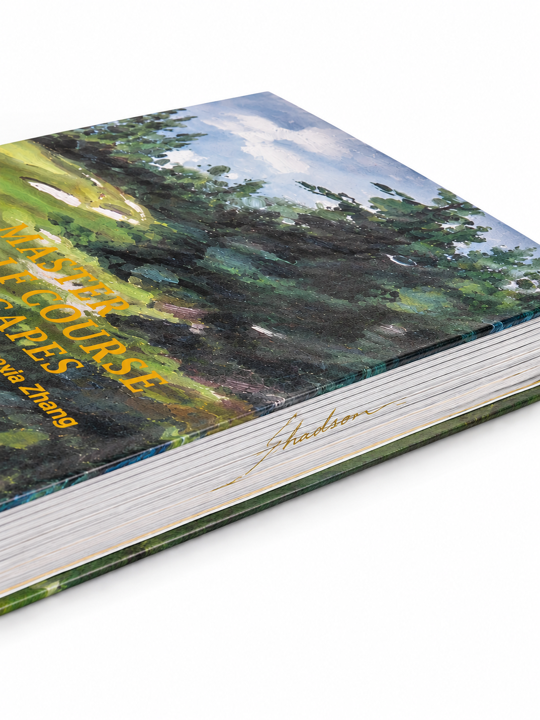 Close view of the Master of Golf Course Landscapes book