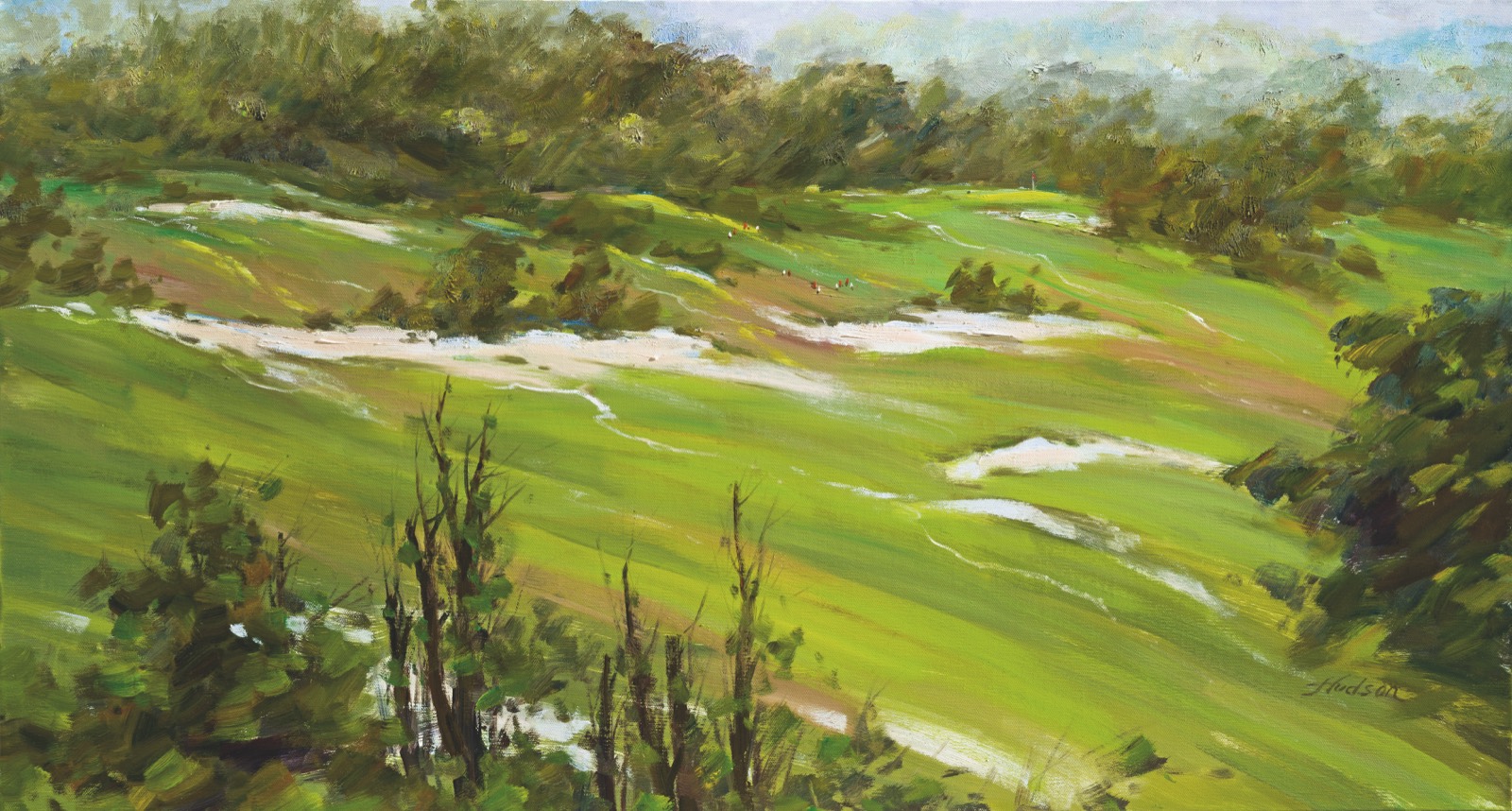 Postcard artwork from the Golf Landscapes Postcard Collection