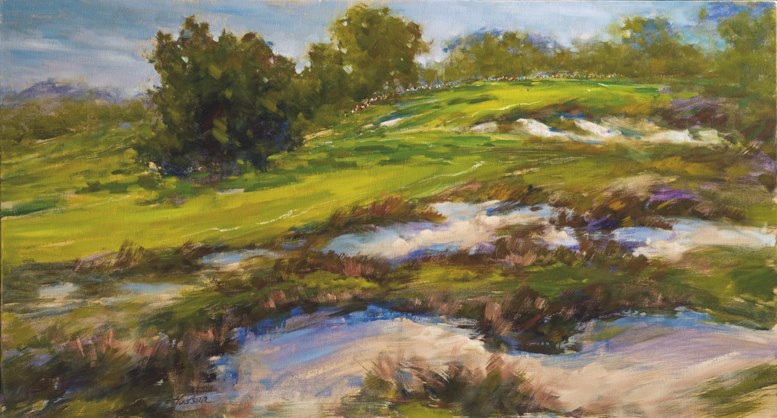 Postcard artwork from Torrey Pines Golf Course