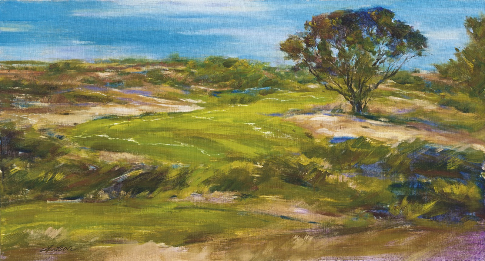 Postcard artwork from Bethpage Black Golf Course