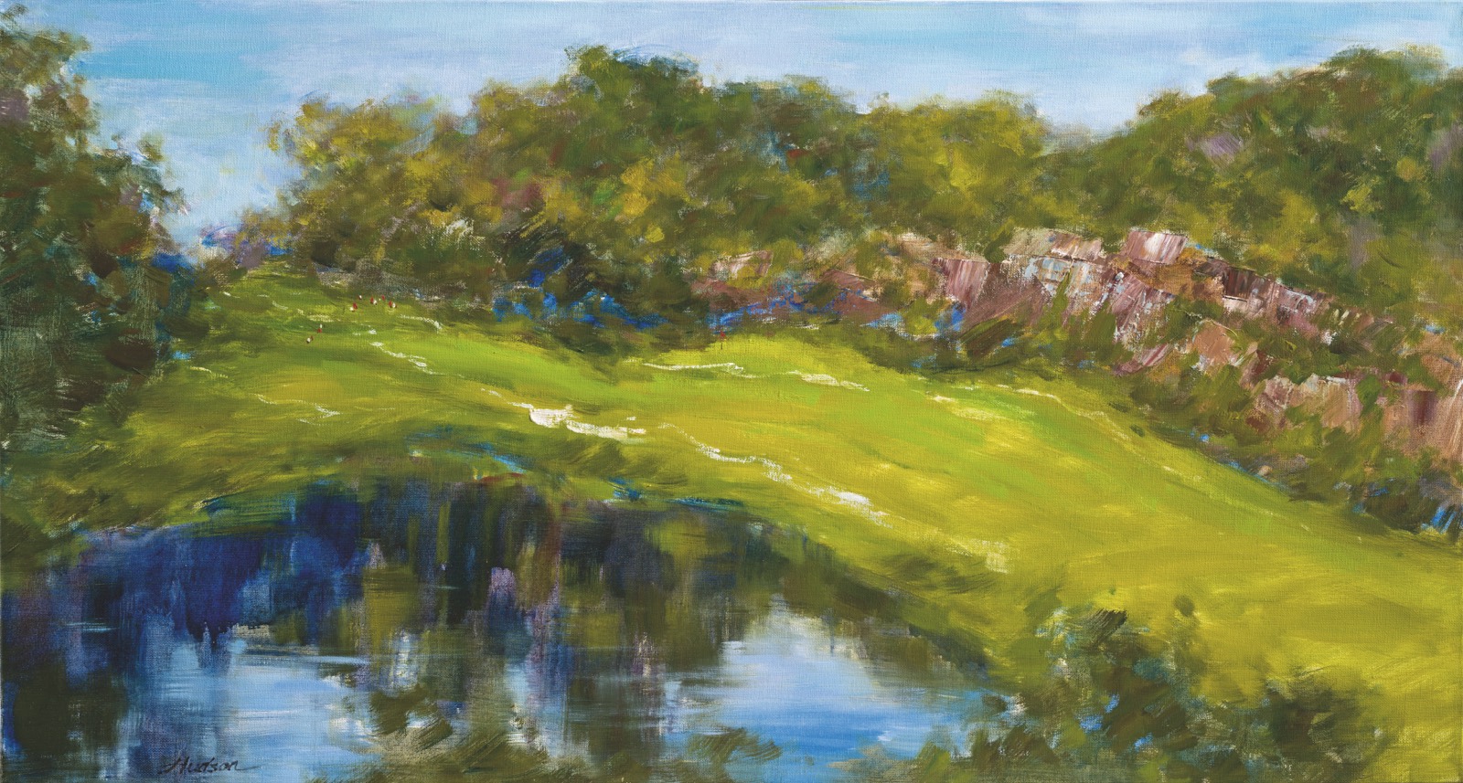 Postcard artwork from Pebble Beach Golf Links