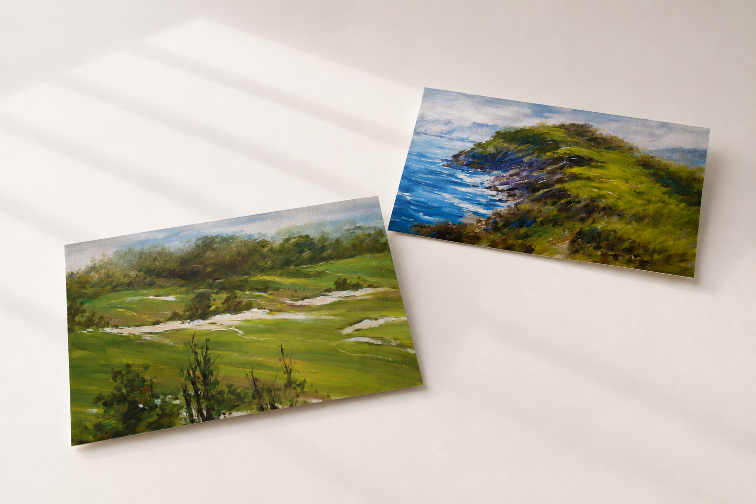 Golf Landscapes Postcard Collection artwork